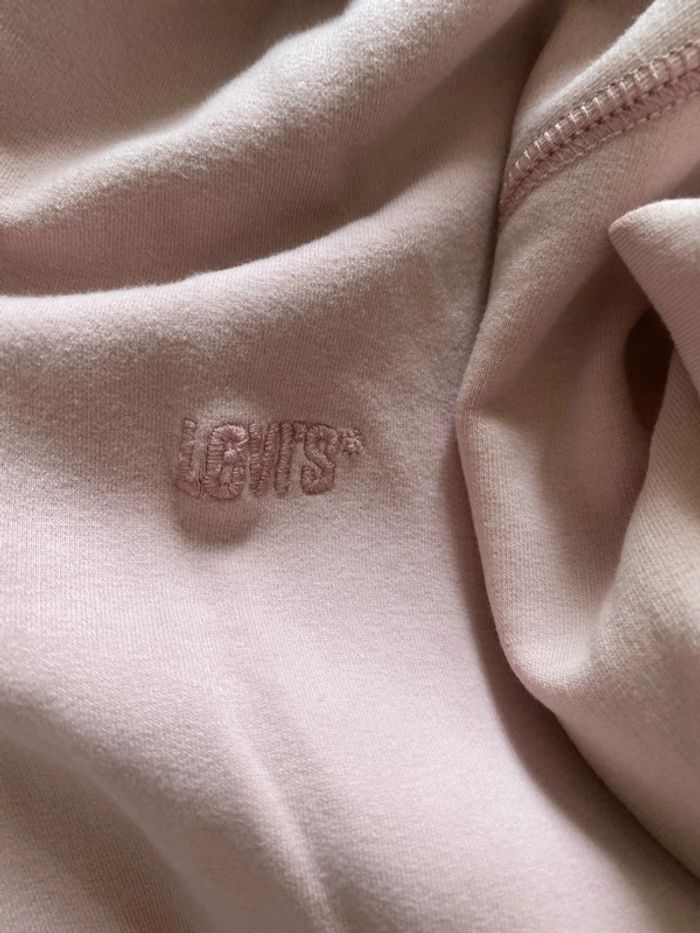 Sweat à capuche rose Levis, taille S - photo numéro 3