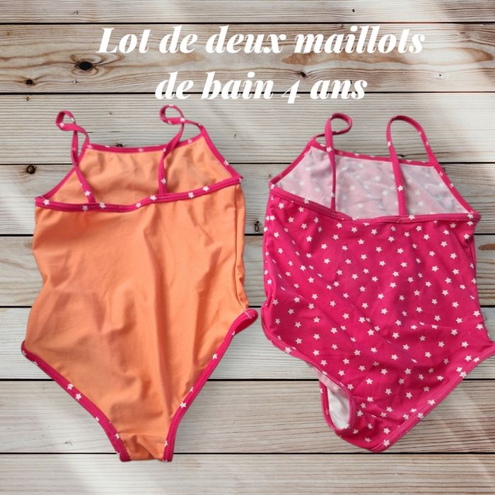 🌟 Lot de 2 maillots de bain fille – Kiabi – Taille 4 ans 🌟 - photo numéro 2