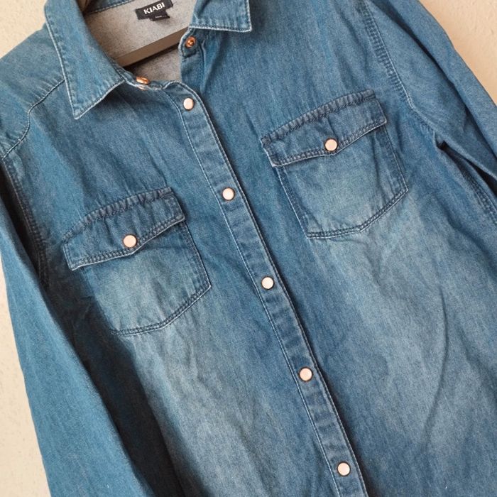 Chemise en jeans manches longues - photo numéro 2
