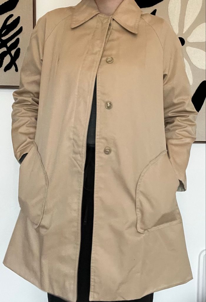 Trench vintage en coton mélange