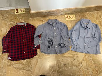 Lot chemises 3 ans