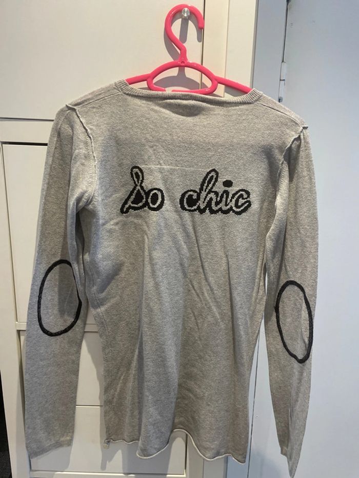 Pull gris - photo numéro 3
