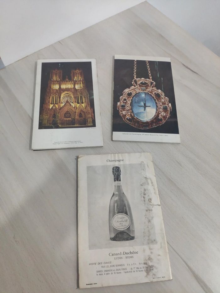 Lot 3 livres Reims ville sacres cathédrale art et histoire Demouy - photo numéro 2