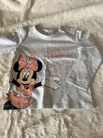 Tee shirt manche longue minnie disney