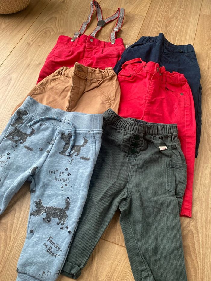 6 pantalons 12 mois - photo numéro 2