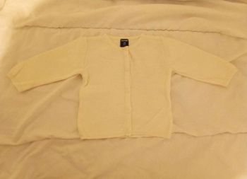 Gilet blanc été fille 3 mois