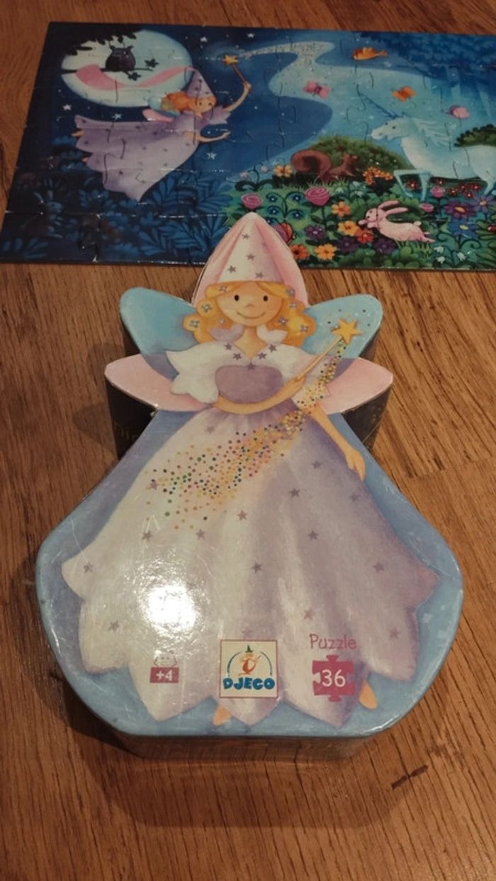 Puzzle enfant 4 ans et plus Fée et licorne Djeco 36 pièces - photo numéro 2