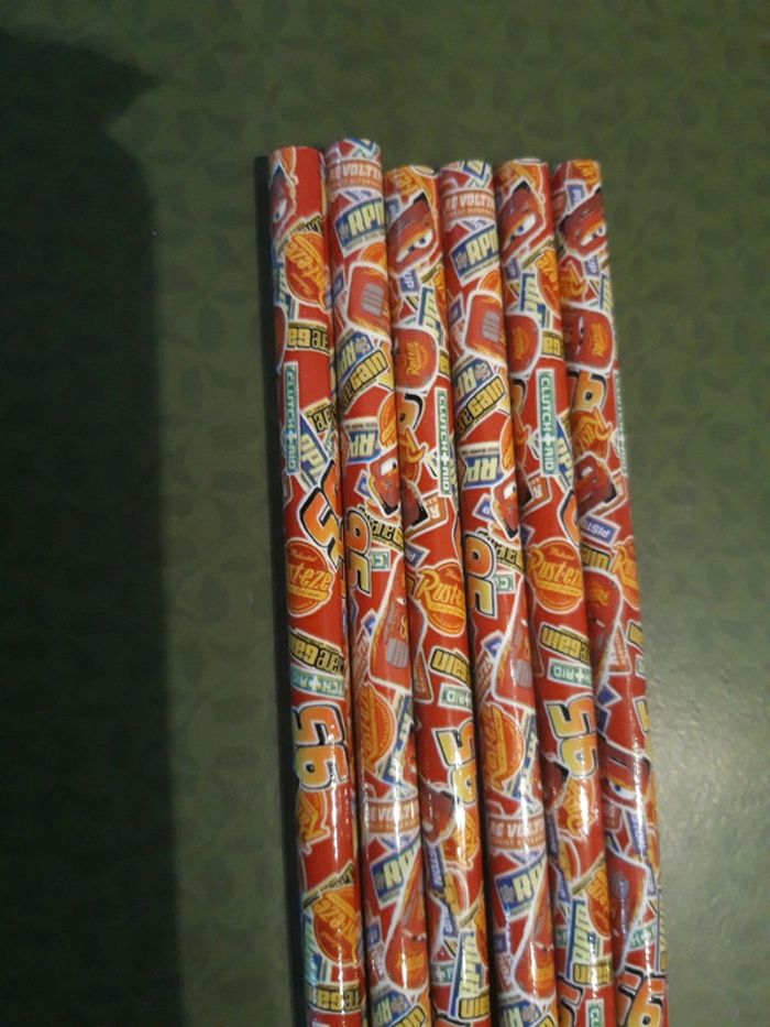 Lot crayons de couleurs cars - photo numéro 2