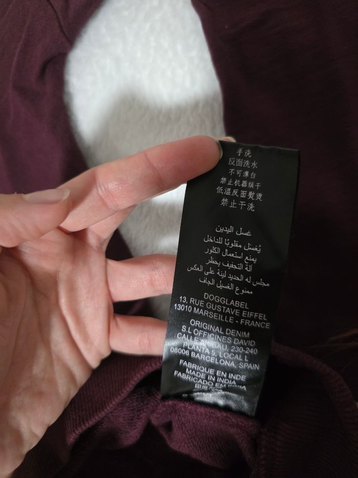 Pull col v dos nu rouge violet - photo numéro 9