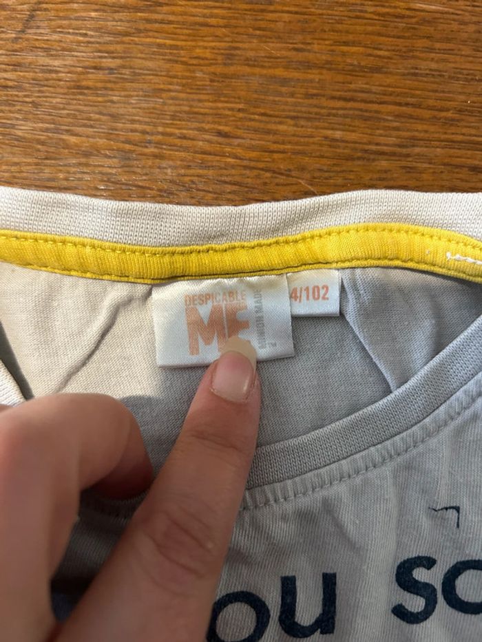 T-shirt manche courte blanc minion - photo numéro 2