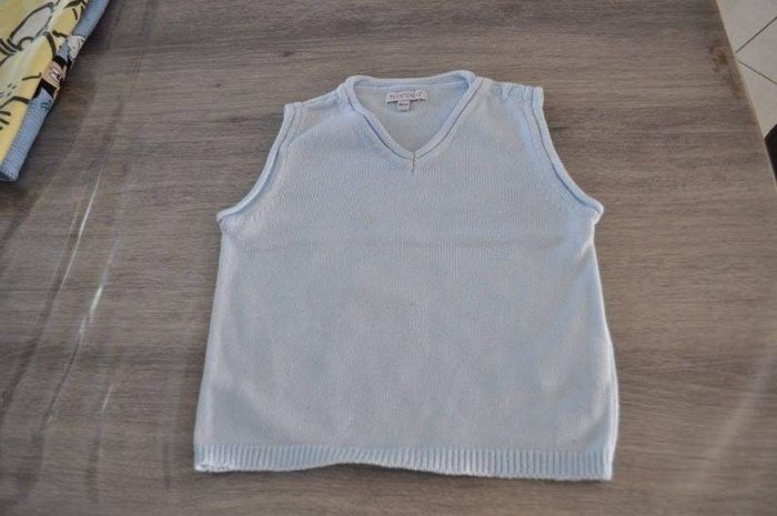 Pull sans manches 86 cms garçon