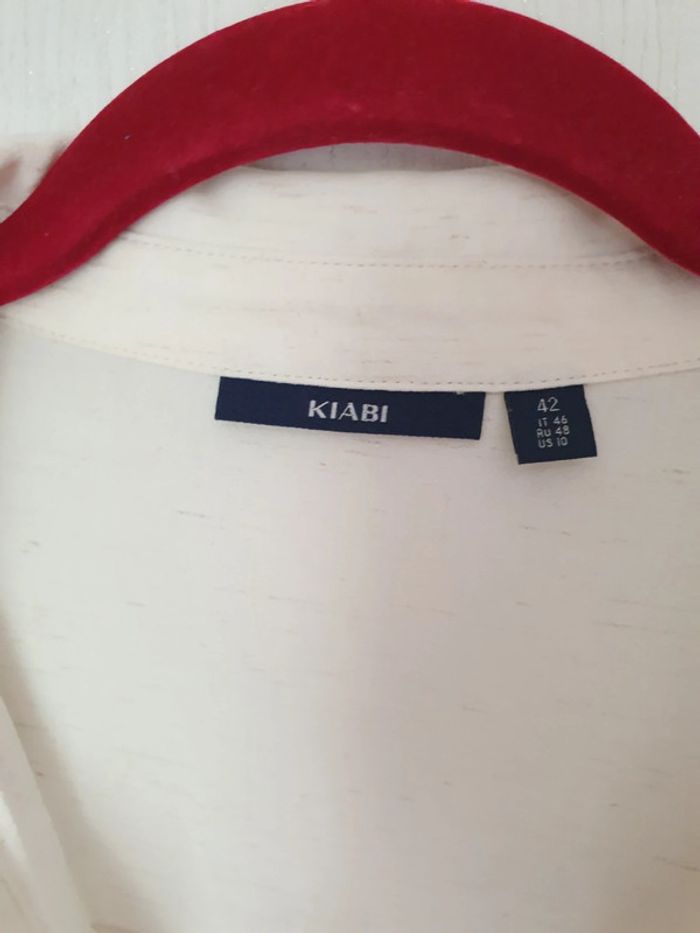 Robe beige crème gros boutons Kiabi 42 - photo numéro 5