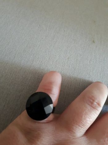 Bague ronde noir