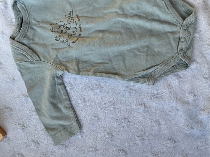 body manches longues bleu dessin devant 3 mois tout compte fait - photo numéro 4