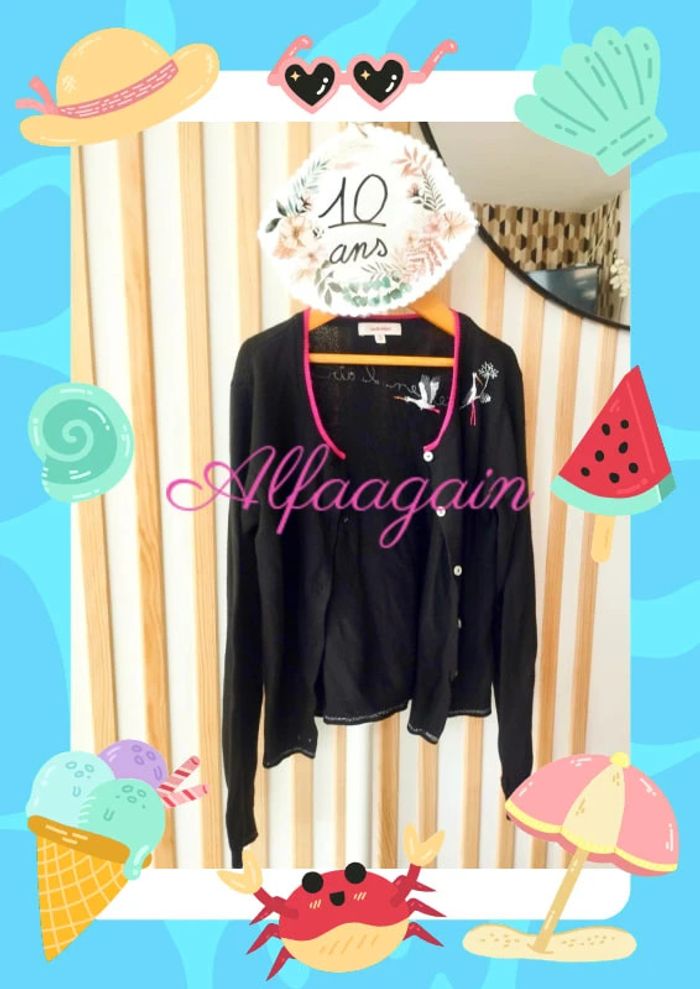 Gilet catimini noir 10ans