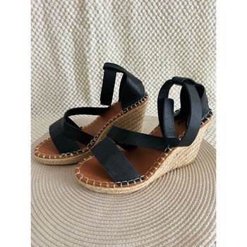 Chaussures compensées noires taille 38 Moa