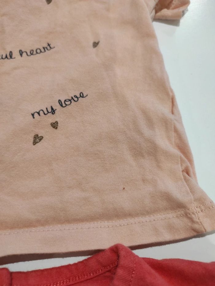 Lot t-shirt manches courtes 9 mois - photo numéro 2