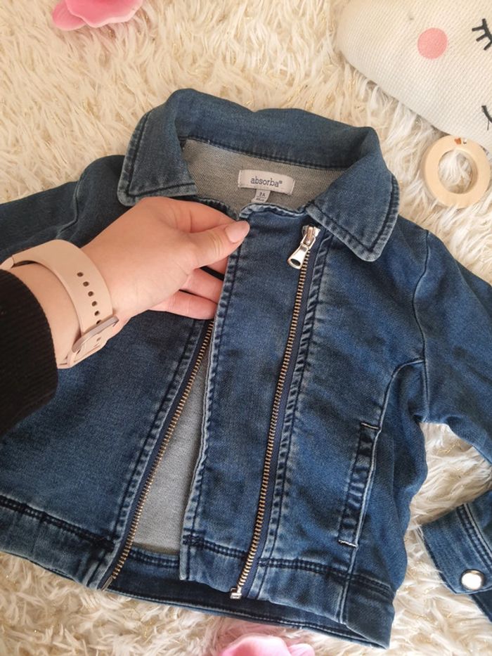 🌺 veste en jean fille 2 ans - photo numéro 2