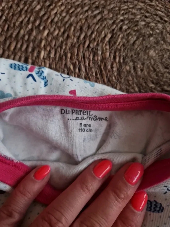 Pyjama 2 pièces DPAM fille taille 4 ans - photo numéro 2
