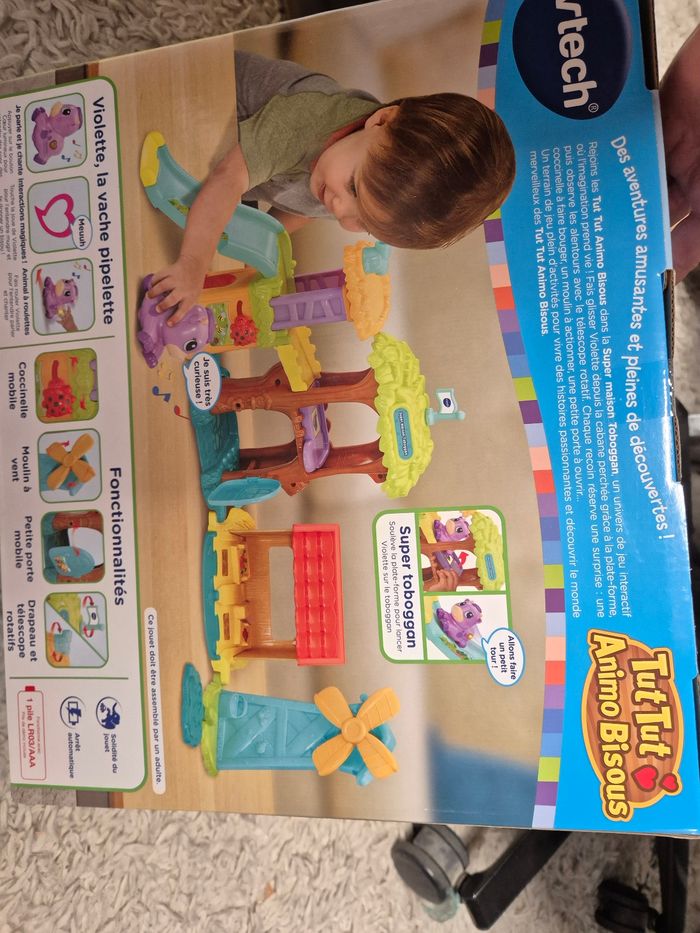 Super maison toboggan tut tut animo bisous neuf - photo numéro 3