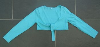 Joli boléro bleu fille 6 ans