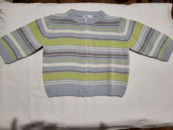 1 pull zippé garçon 12 mois 