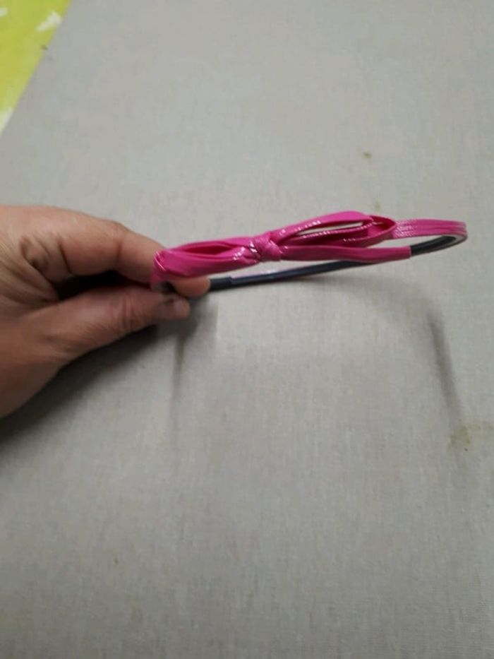 Serre tête rose et noir - photo numéro 3