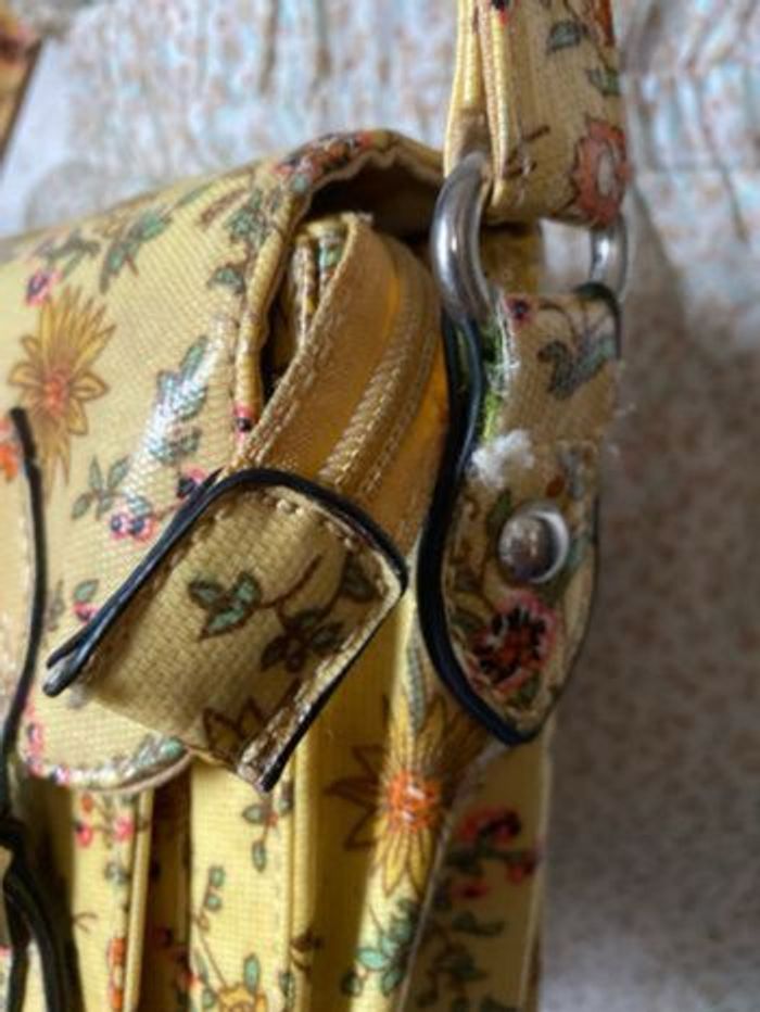 Joli petit sac jaune fleuri Aquarelle collection - photo numéro 2