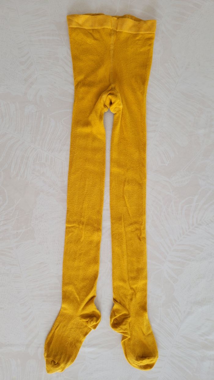 Collants couleur moutarde taille 8-9 ans