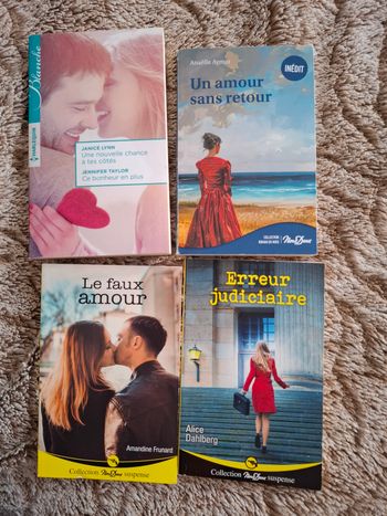 Lot de 4 romans en très bon état 