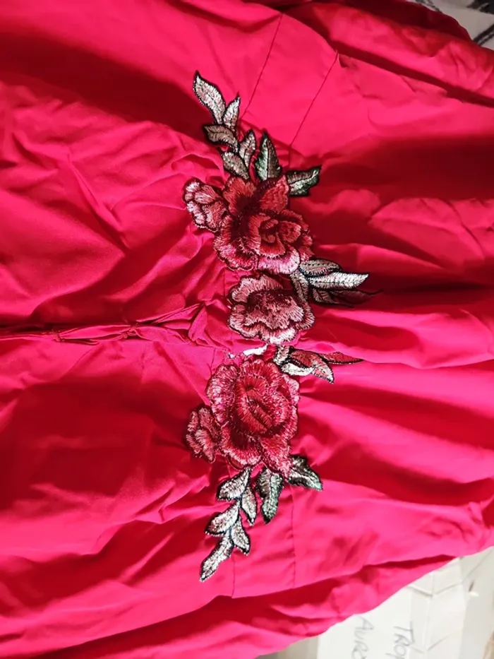 Blouse manche longue rouge t46 américaine - photo numéro 4