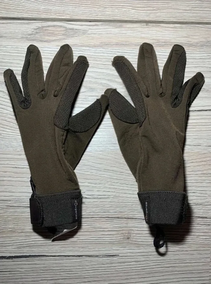 Gants d’équitation  Fouganza Brun,  Taille XS