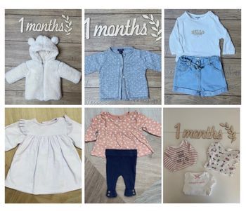 Lot de vêtements Bébé fille taille 1 mois