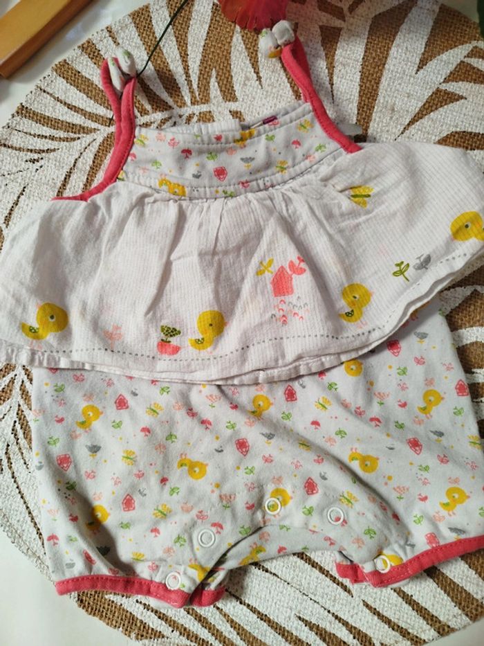 Barboteuse combinaison fille 1 mois été Orchestra - photo numéro 2