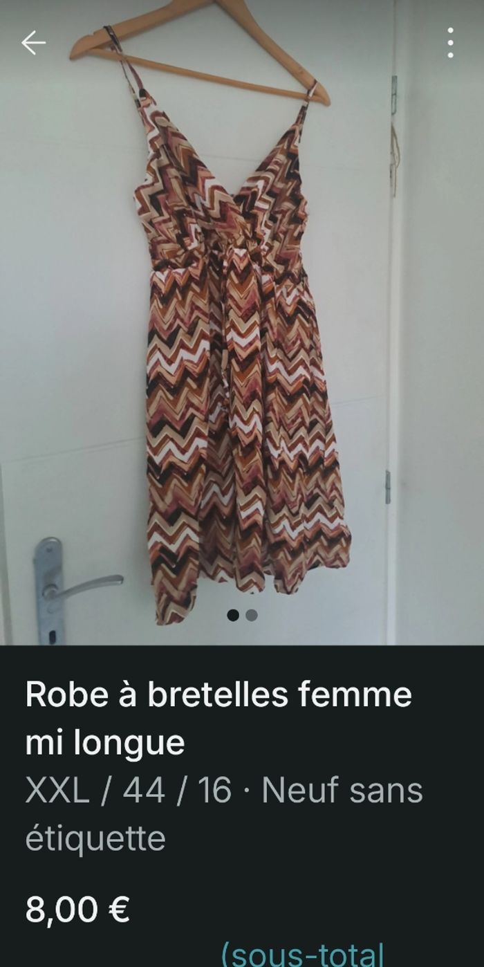 Robe femme mi longue d été