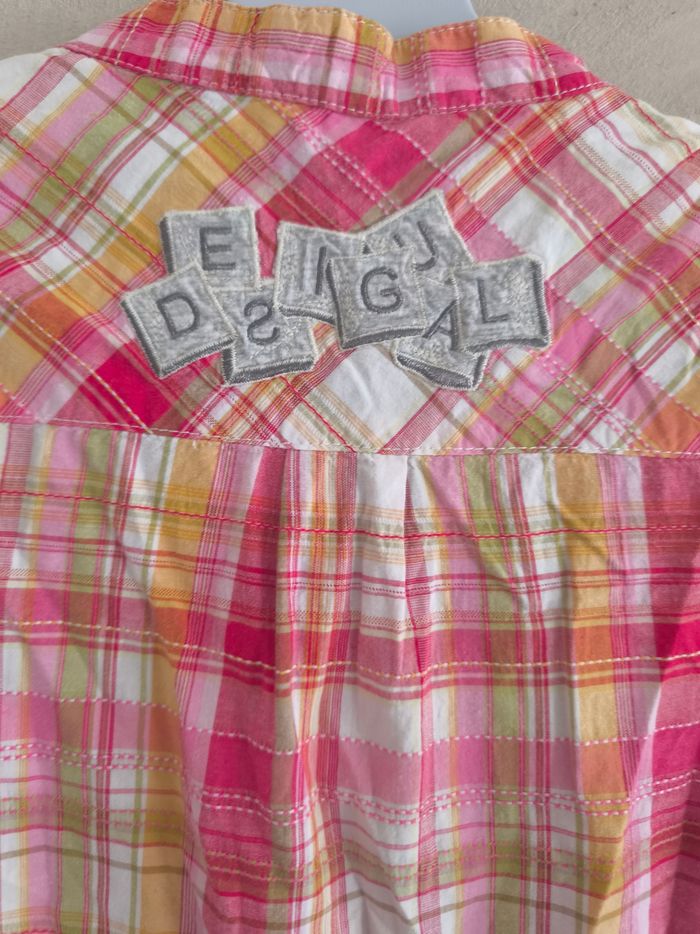 Chemise Rose orangé Desigual taille S - photo numéro 3
