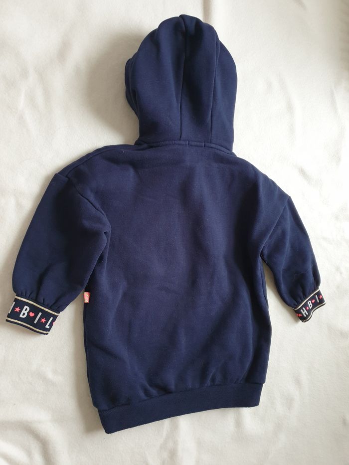 Robe pull bleu marine à nœud rose fluo - 3A - Billieblush - photo numéro 8