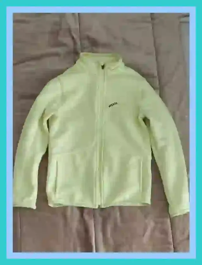 Blouson polaire fille zippé jaune fluo 8 à 10 ans  7520445611 - photo numéro 10