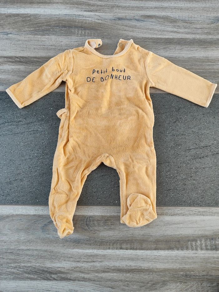 Pyjama velours petit bout de bonheur