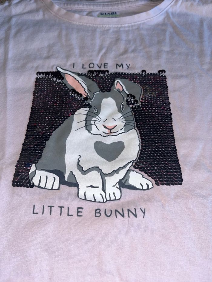TEE shirt lapin Kiabi 10 ans - photo numéro 2
