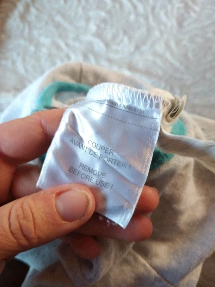 Pyjama grenouillère velours Garçon 6 mois Joli Monsieur U tout petits - photo numéro 9