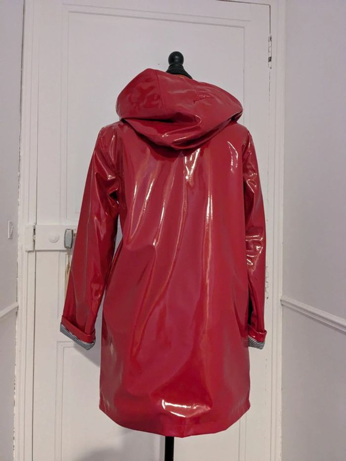 Ciré imperméable rouge vernis XXS - photo numéro 4