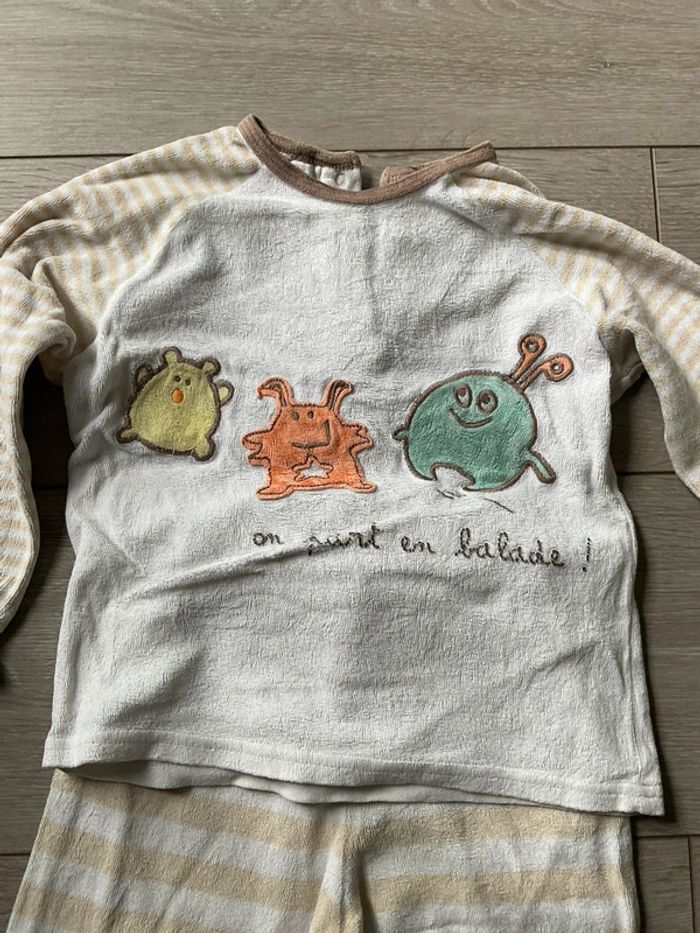 Pyjama chaud à manches longues Kitchoun 3 ans - photo numéro 2