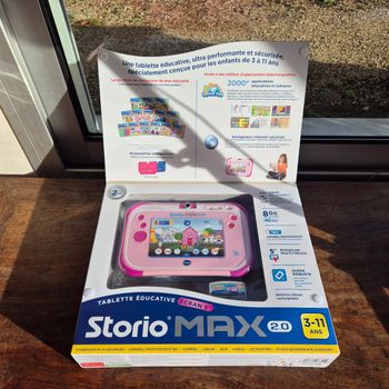Storio Max 2.0 Rose, Tablette console enfants tactile, éducative, 5 pouces, WiFi