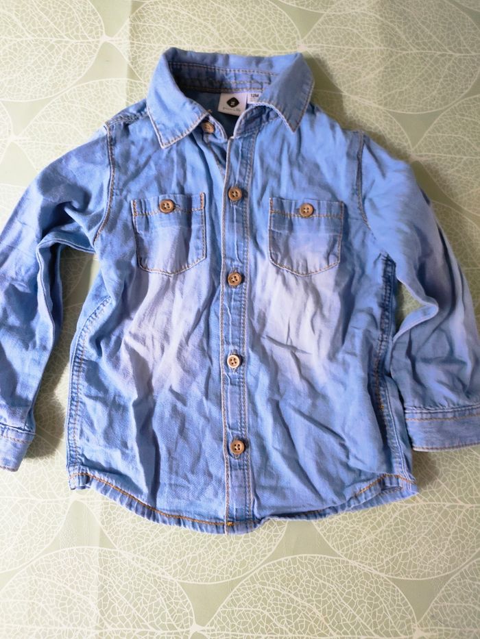 Chemise jean 12 mois grain de blé