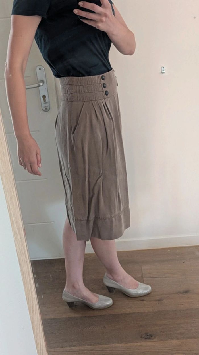 Magnifique jupe taupe ekyog lyocell - photo numéro 4
