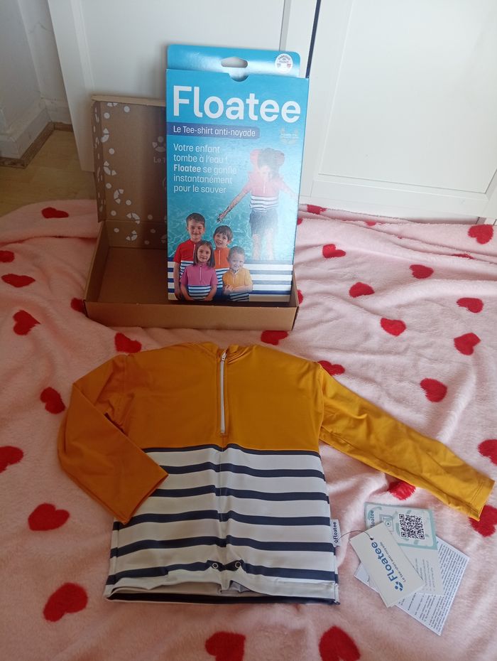 T shirt manche longue anti noyade Floatee taille 3 ans