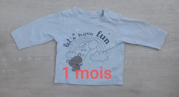 Haut manches longues - 1 mois
