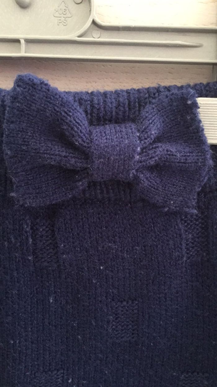 Jupe avec noeud bleu marine 4 ans - photo numéro 2