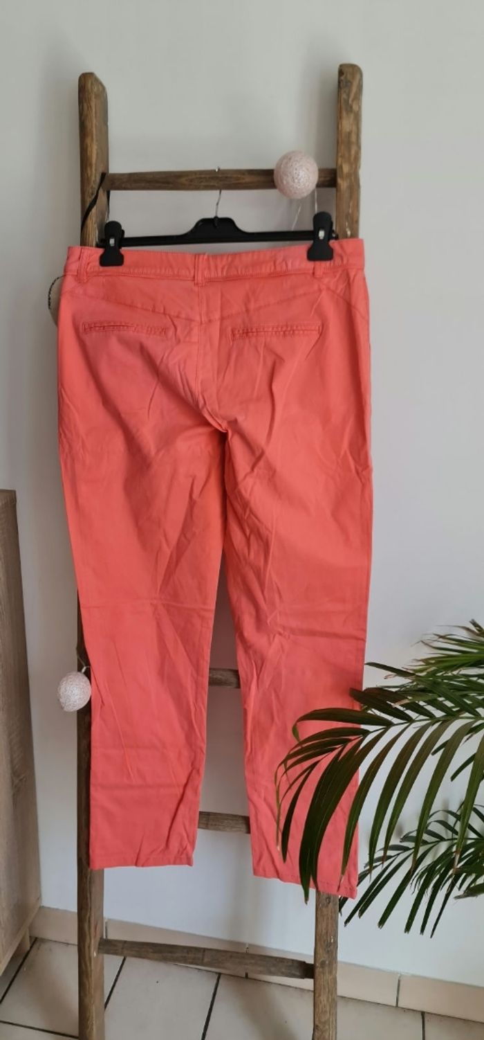 Pantalon Cache Cache rose taille 42 XL - photo numéro 3